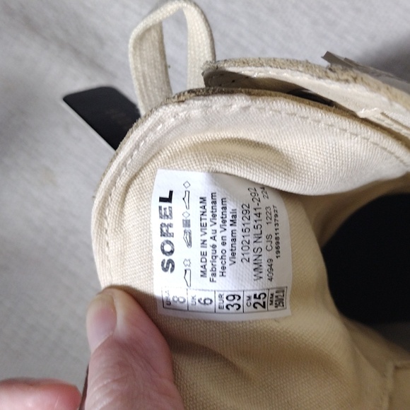 NIB Sorel ONA AVE Women's Waterproof Lace Boot Honey White Sea Salt size… - Picture 10 of 11